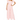 Women Pink Casual Cocktail Short Sleeve Wide Leg Pant Romper Jumpsuits S, M, L