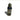 Vintage Antique Kitchen Tabletop Metal Salt Shaker w/ Cobalt Blue Liners