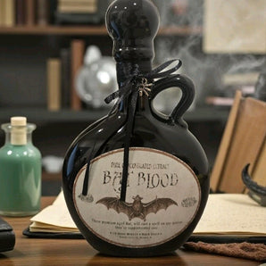 New Ceramic Poison Bat Blood Props Bottle Halloween Room Decor
