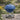 New Outdoor Bird Feeder BBQ Kettle Grill Blue Hanging Seed Metal Dad Gift