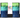 New 4 NOVOGRATZ Green Blue Acrylic Tropical Tiki 22oz Tumbler Glasses