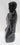 Vtg 1990s Abstract Black Retro Ceramic Modernist Sculpture Figure Man in Suit