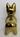 New MCM Retro Gold Ceramic French Bulldog Statue Figurine Room Decor