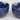 CHOYCE Blue Floral Print Ceramic Soup Salad Bowl / Bowls Pair