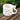 New White / Gold MCM Swan Shapped Bird Ceramic Christmas Holiday Coffee Mug