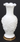 Vintage MILK Glass GRAPE Leafs Pattern Milk Glass Bud Vase Marked Gold Trim Base