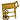 Vtg Peweter Miniature Dollhouse Brass Metal Serving Tea Beverage Cart on Wheels
