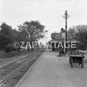 Vintage 1950s Scottsboro Alabama Train Station Photo #1173