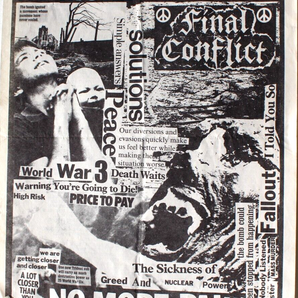 Vtg Rock Thrash Heavy Metal Band Concert Flyer - No More Pleasure Final Conflict