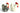 Vtg Plastic Chicken / Hen Poultry Bird Salt & Pepper Shakers Set Dinnerware 