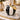 Black & White W/ Gold Circus Stripped Apple Figure Fruit Decoration Home Decor