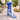 Vintage Victorian Chinese Porcelain Blue & White Floral Shoe Boot Vase 7" Tall