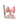New MCM Retro Pink Acrylic Large Girly Office Nursery Room Bow Bookend