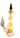 Vintage Antique Yellow Amber Glass Egyptian Bohemian Perfume Bottle W/ Stopper