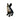 New Floral Retro Ceramic French Bulldog W/ Bow Statue Figurine Room Decor