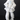 Vtg Imola Italy Ceramic Statue Boy W/ Bunny Rabbit White/Blue Handmade 9" Tall
