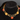 Vintage 1990s Gold BROWN Yellow Chain Choker Fashion Necklace Fashion Jewelry