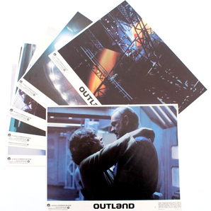 8 Vtg 1981 Outland Movie Promo T.V. Film Press Kit / Lobby Card Stills 11X14