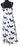 New Womens Black / White Halloween Bat Bats Halloween Dress Costume Medium