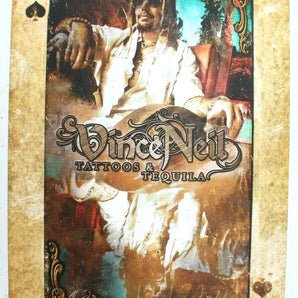2010 Vince Neil (MOTLEY CRUE) Promo Poster For Tattoos & Tequila 12" X 17"
