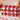 New Red / White Large Christmas Plaid Cosmetic Makeup Bag W/ Holiday Charms