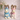 Vintage Girl / Boy Pink Blue Funny Easter Bunny Salt and Pepper Shakers Set