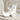 Vtg Victorian White Porcelain Shoe Boot Carriage 4 1/2" Long Decor Decoration