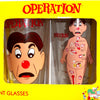 Operation (The Board Game) Barware 16oz Pint Glass Glasses Set of 2